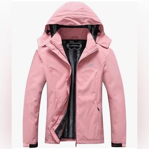 NWT Women's Waterproof Rain Jacket Lightweight Hooded, AVAILABLE IN MULTI COLORS
